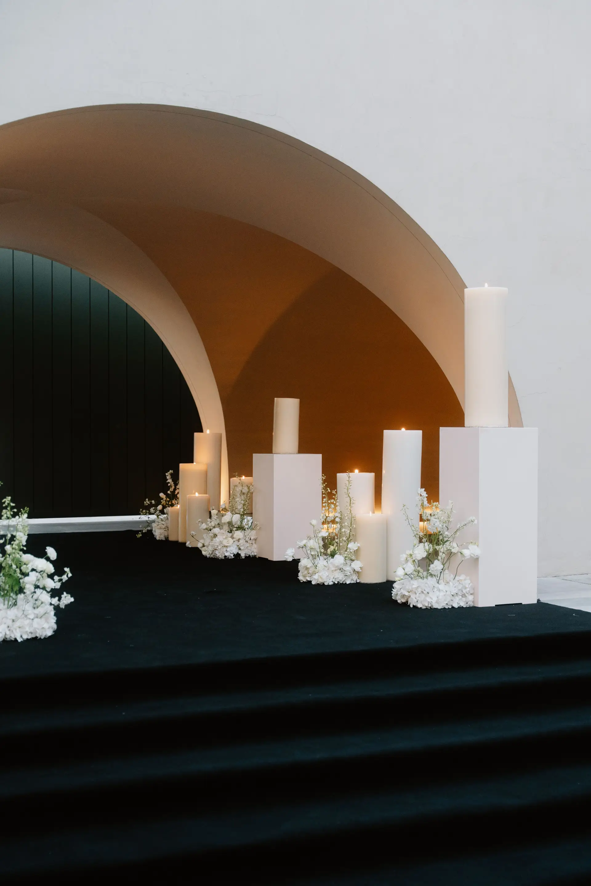 Floral ceremony arch