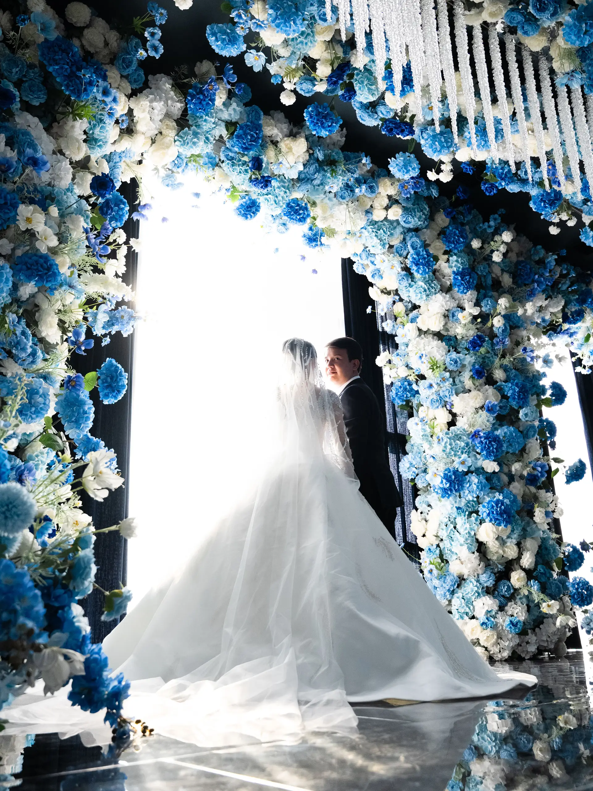 Coastal wedding ceremony styling